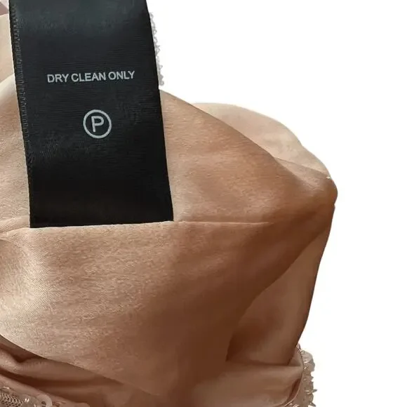 Michael Costello x Revolve Valerie Dress Mini Long Sleeve Sequin Ivory Medium - Picture 15 of 15